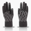 Écran tactile pour hommes Glants magiques chauds thermiques Gants en cachemire acrylique Gants d&#39;hiver